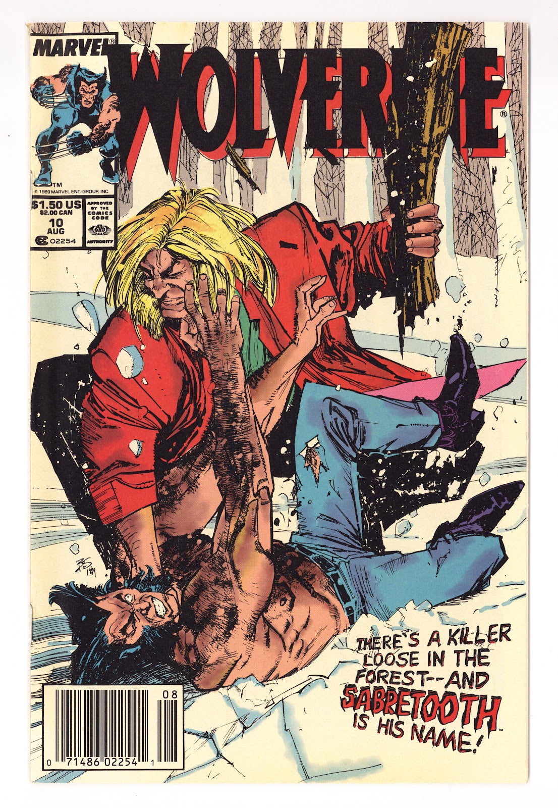 Wolverine Vol 2 10  FN/VF (7.0)   (1989)   Newsstand  
