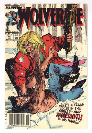 Wolverine Vol 2 10  FN/VF (7.0)   (1989)   Newsstand