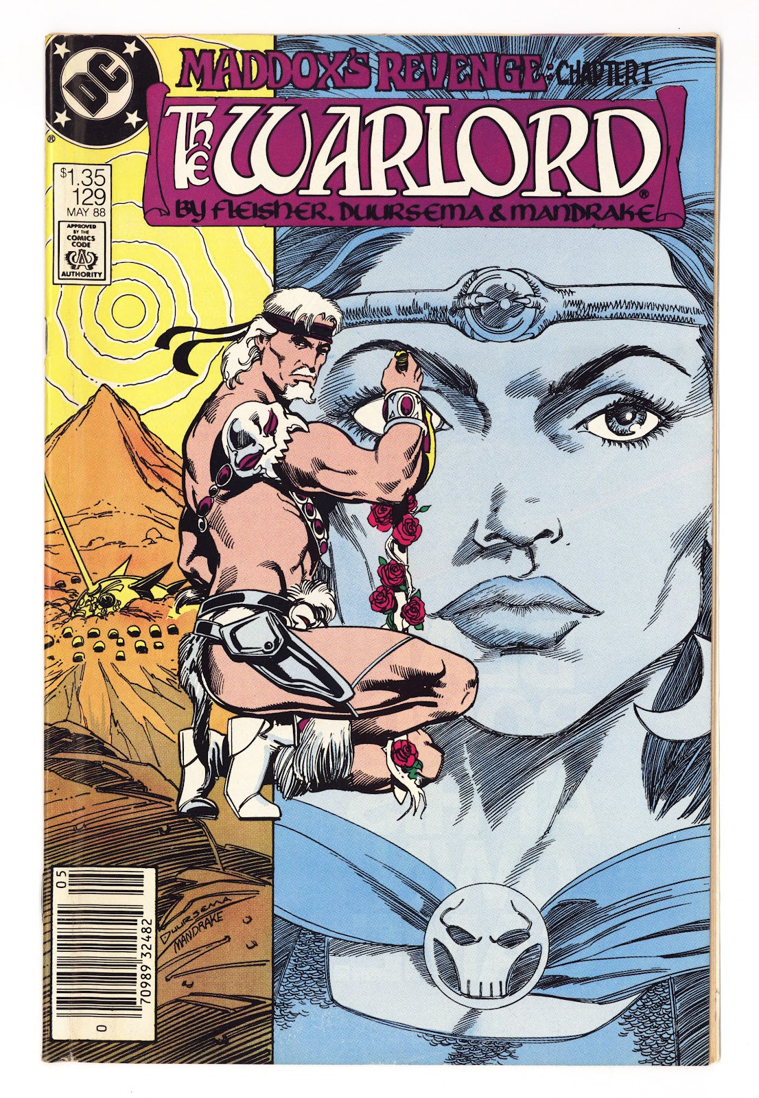 Warlord Vol 1 129  Low Grade   (1988)   Canadian Price Variant