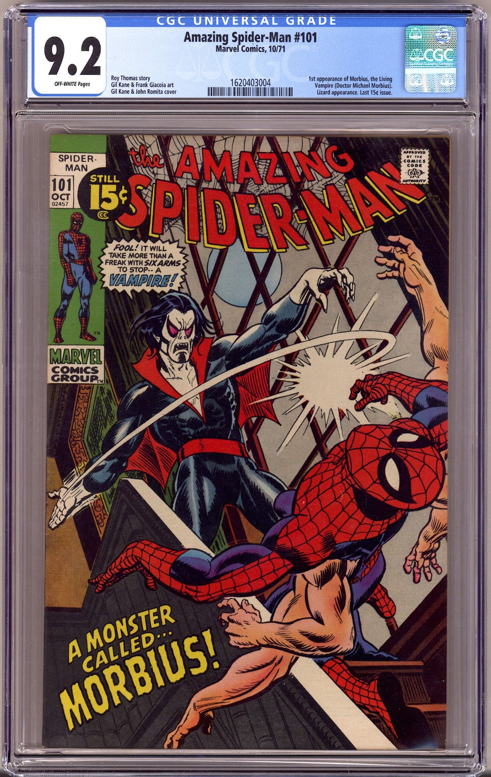 The Amazing Spider-Man Vol 1 101 CGC 9.2 (NM-)   (1971)