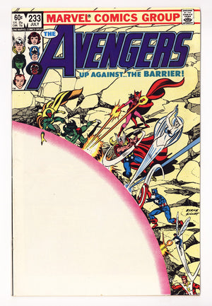 The Avengers Vol 1 233 High Grade (1983) Direct