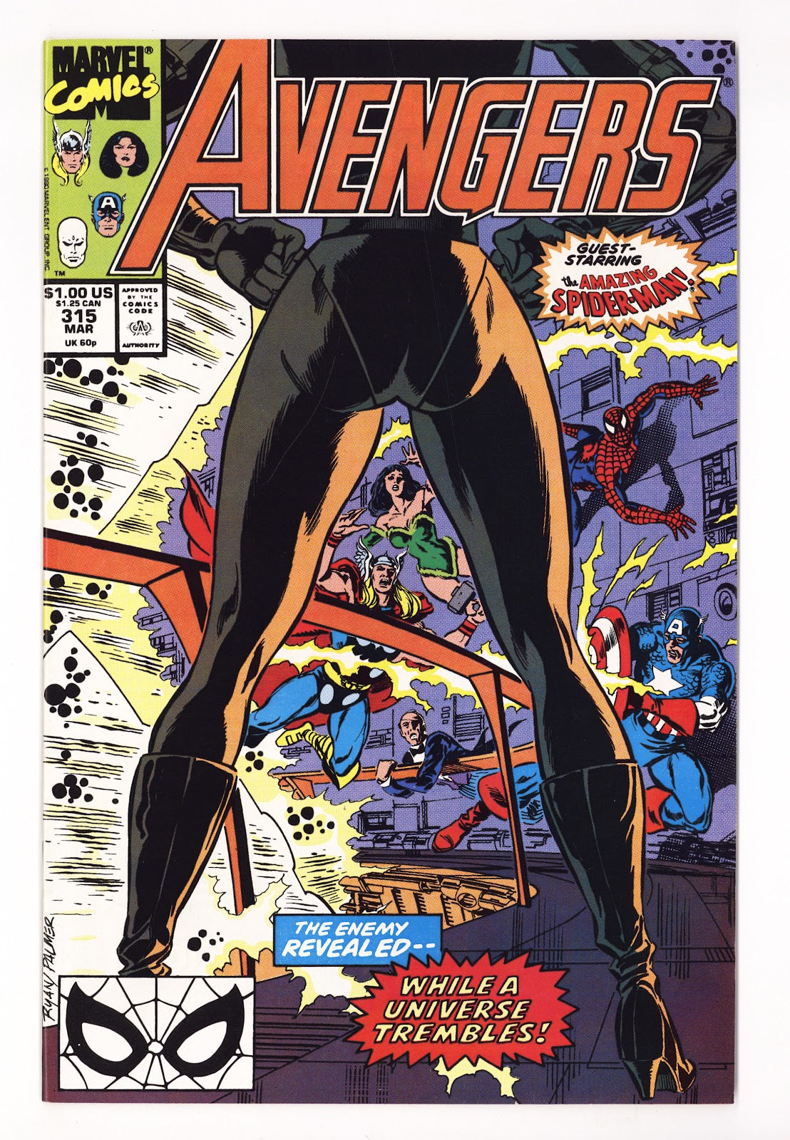 The Avengers Vol 1 315 High Grade (1990) 
