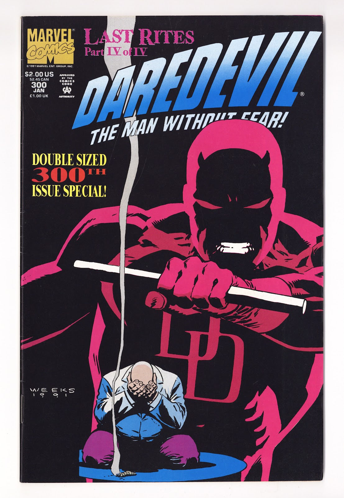 Daredevil Vol 1 300  High Grade   (1992)   Direct  