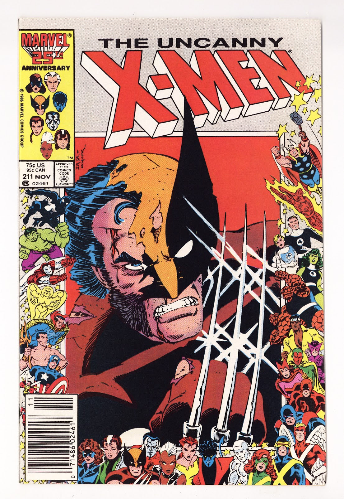 The Uncanny X-Men Vol 1 211  FN/VF (7.0)   (1986)   Newsstand