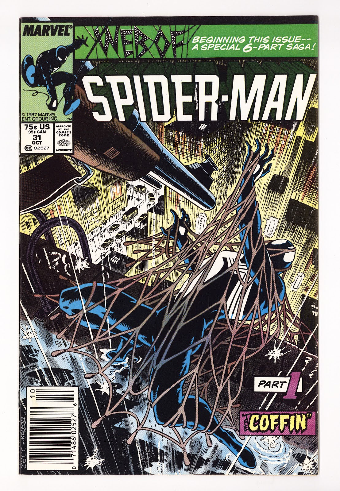 Web of Spider-Man Vol 1 31 FN/VF (7.0) (1987) Newsstand 