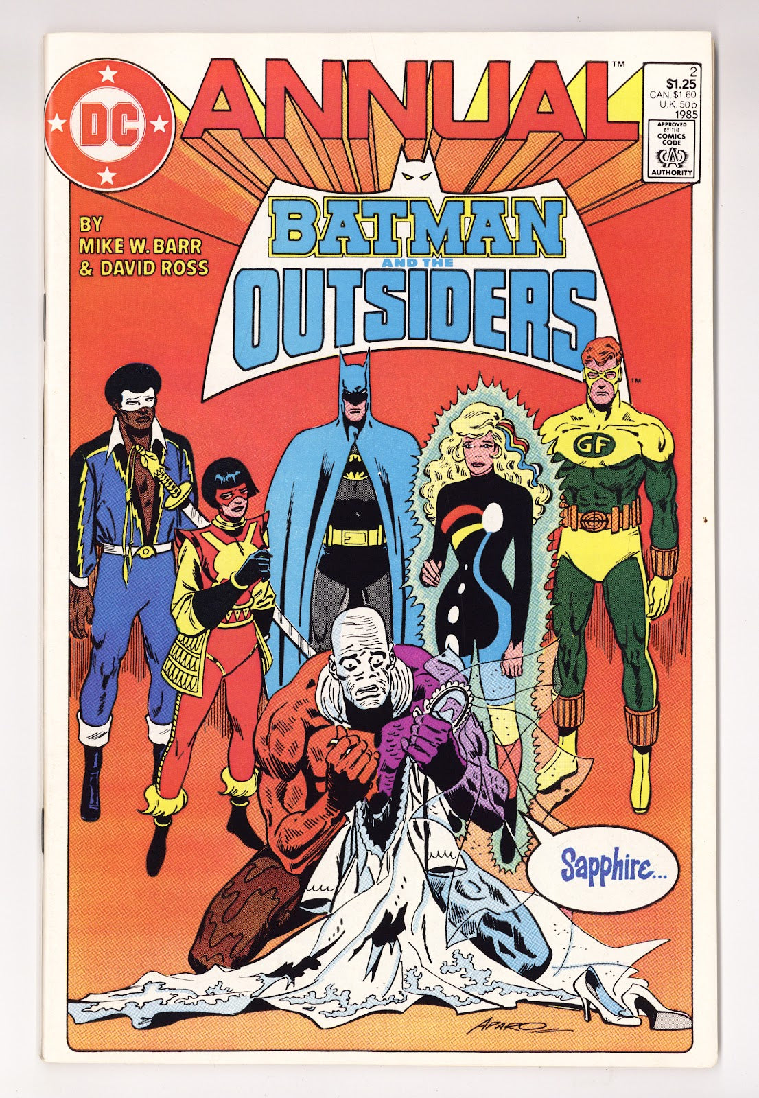 Batman and the Outsiders Annual Vol 1 2 High Grade (1985) 