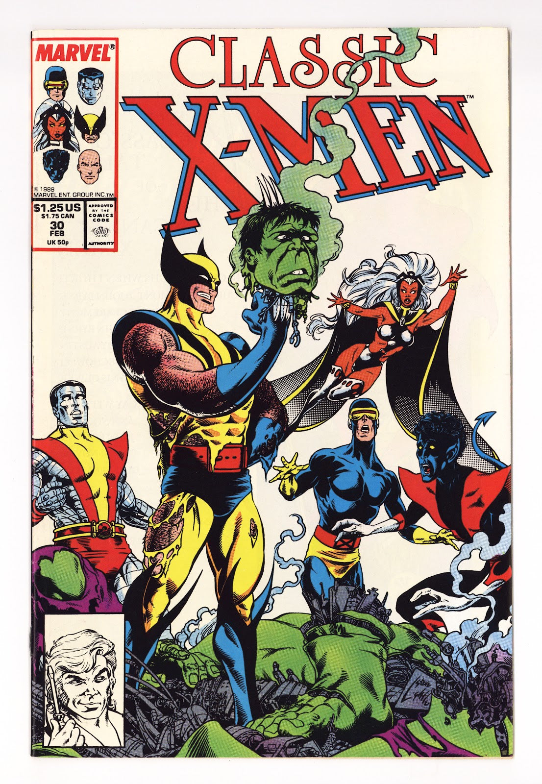 Classic X-Men 30 Mid Grade (1989) Direct 