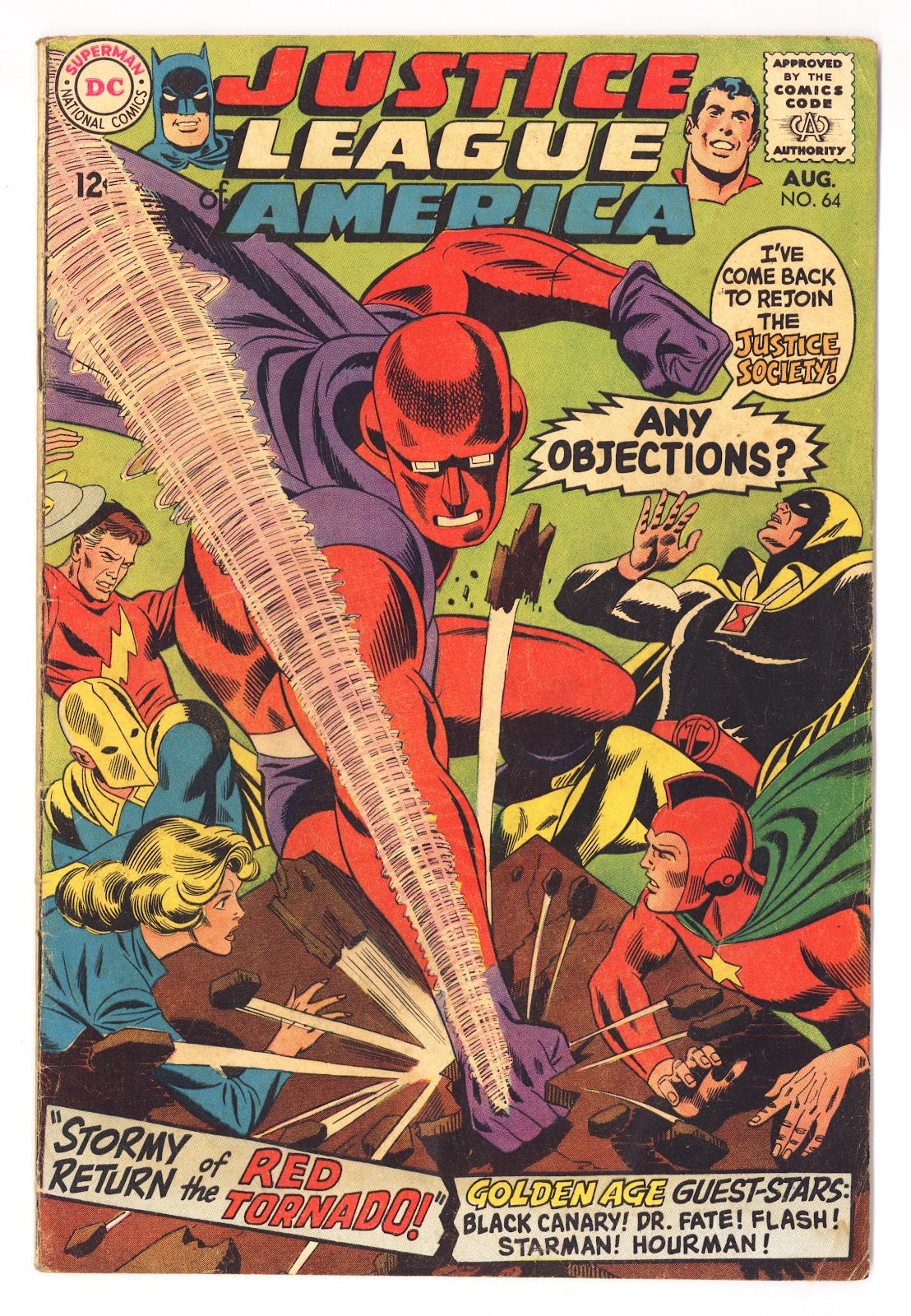 Justice League of America Vol 1 64 VG- (3.5) Apparent, Panels Missing (1968) 