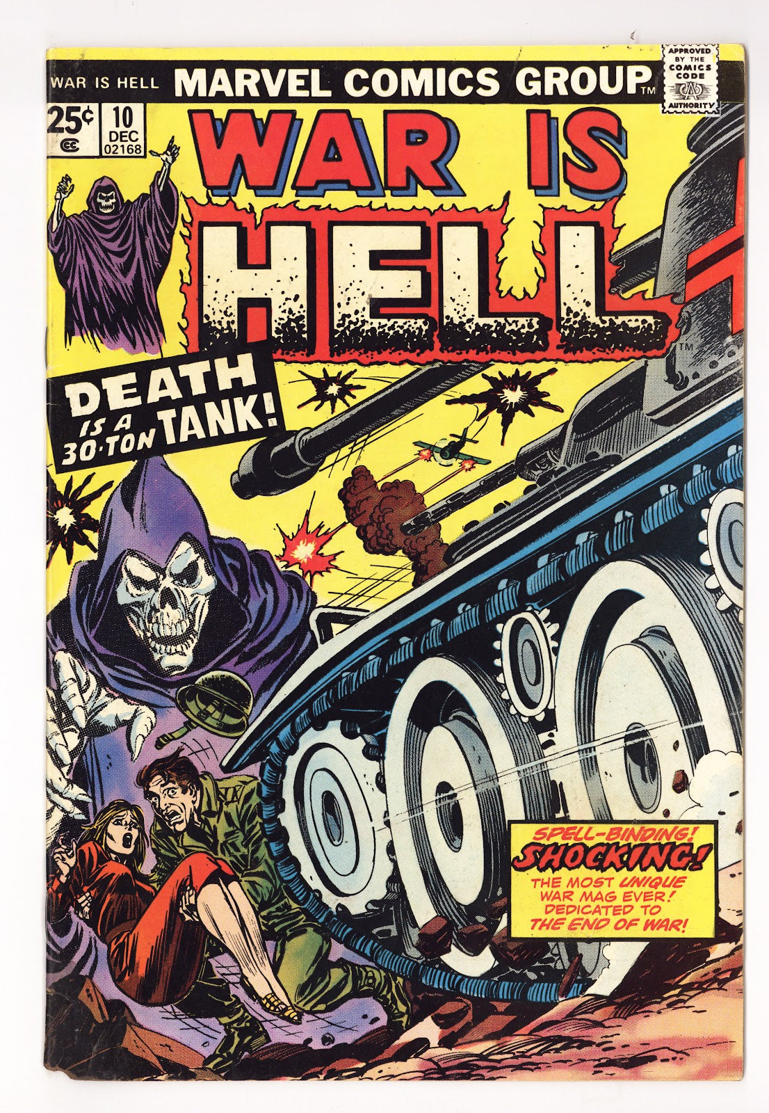 War Is Hell Vol 1 10  GD+ (2.5)   (1974)     