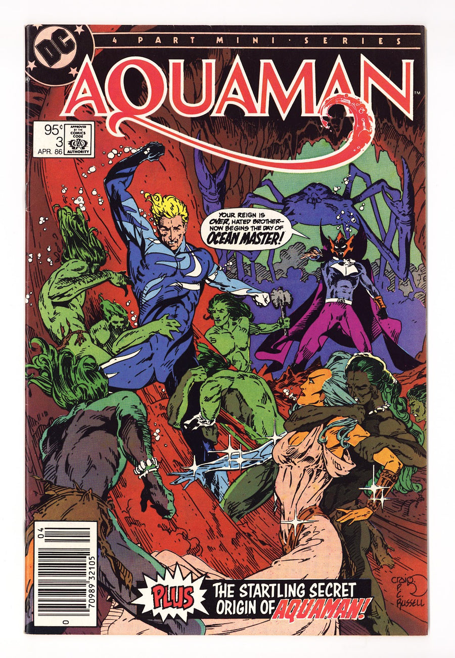 Aquaman Vol 2 3 VF (8.0) (1986) Canadian Price Variant 