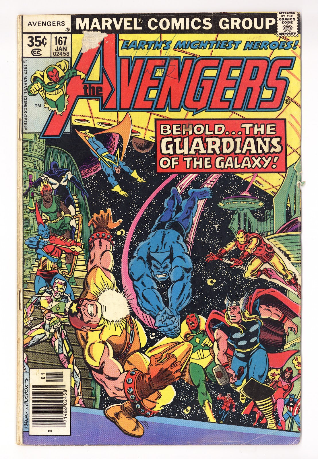 The Avengers Vol 1 167 Very Low Grade (1978)  