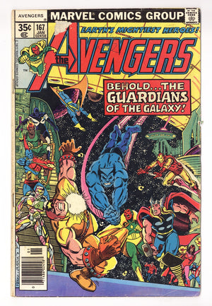 The Avengers Vol 1 167 Very Low Grade (1978)