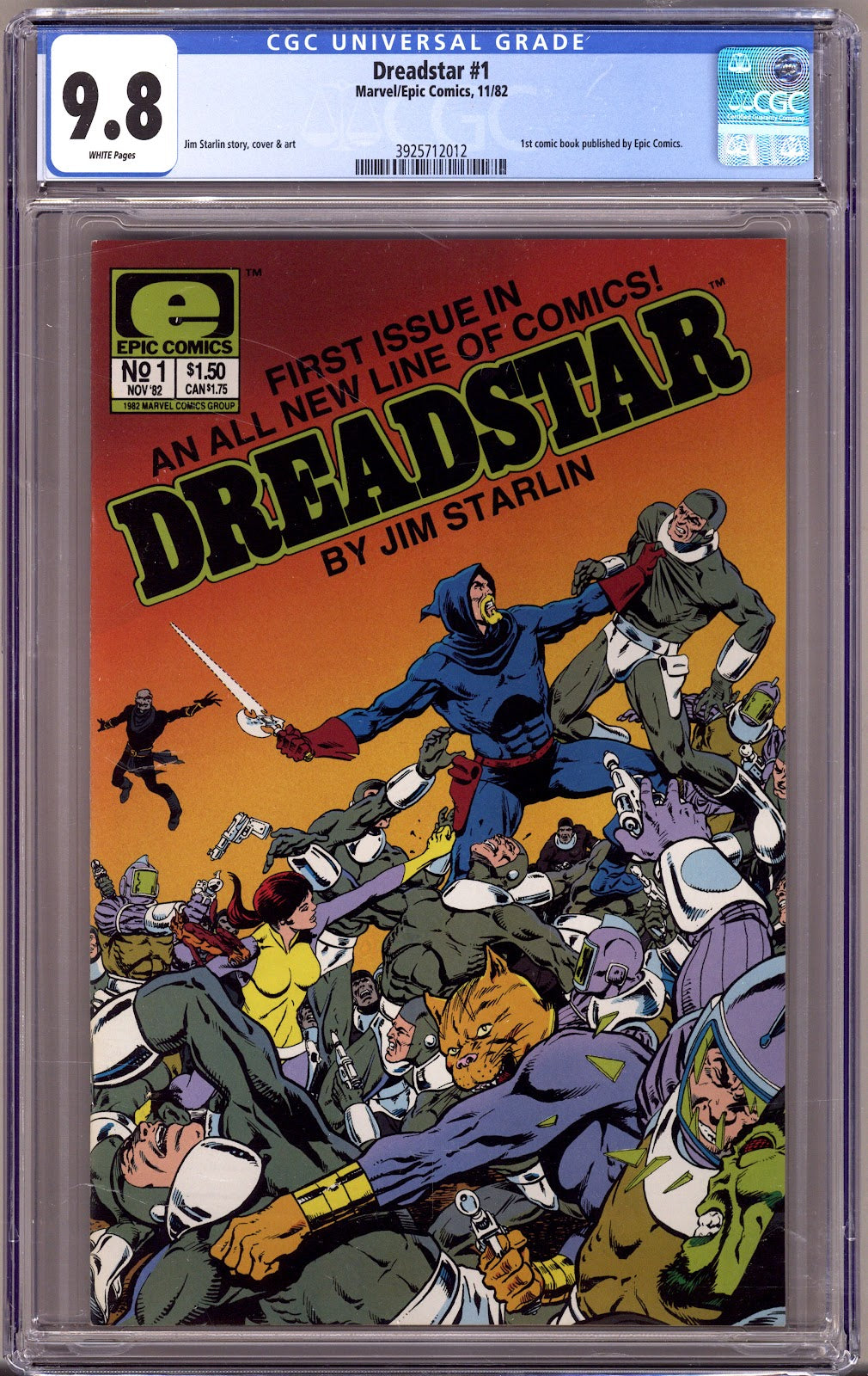 Dreadstar Vol 1 1 CGC 9.8 (NM/M) (1982) 