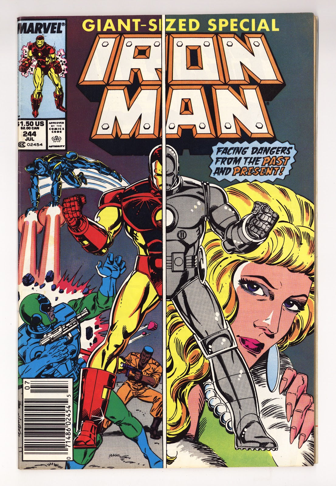 Iron Man Vol 1 244  Mid Grade   (1989)   Newsstand