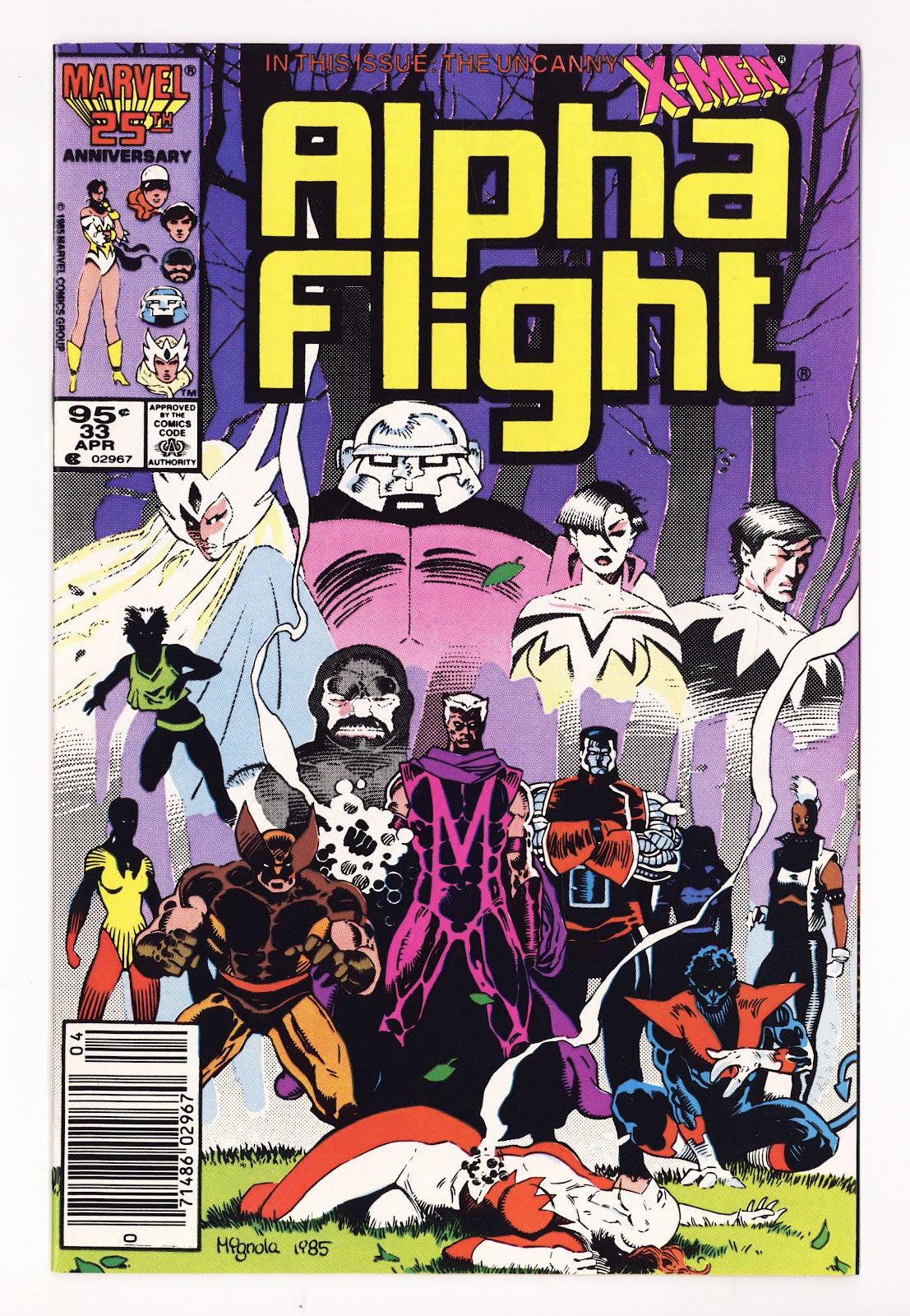 Alpha Flight Vol 1 33 VF (8.0) (1986) Canadian Price Variant 