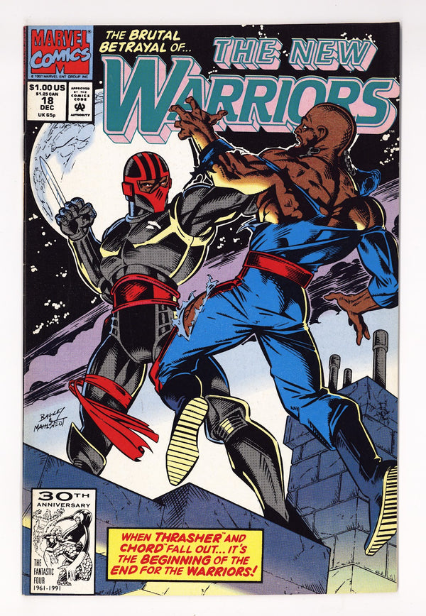 The New Warriors Vol 1 18 Mid Grade (1991)