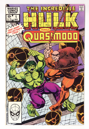 The Incredible Hulk versus Quasimodo Vol 1 1  Mid Grade   (1983)
