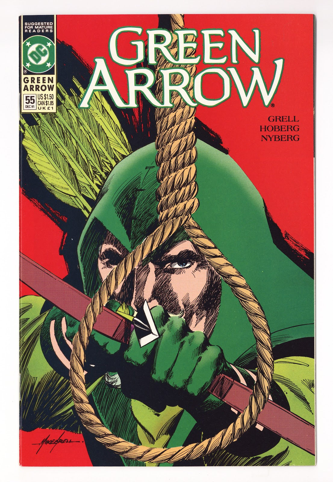 Green Arrow Vol 2 55  High Grade   (1991)