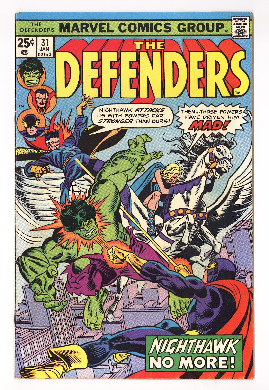 The Defenders Vol 1 31  Mid Grade   (1976)   Regular Edition  