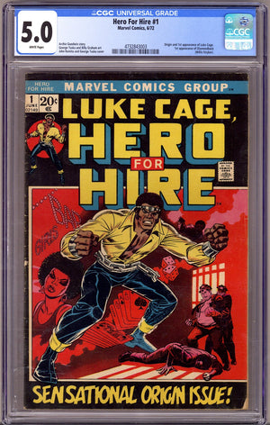 Hero for Hire   1 CGC 5.0 (VG/FN)   (1972)