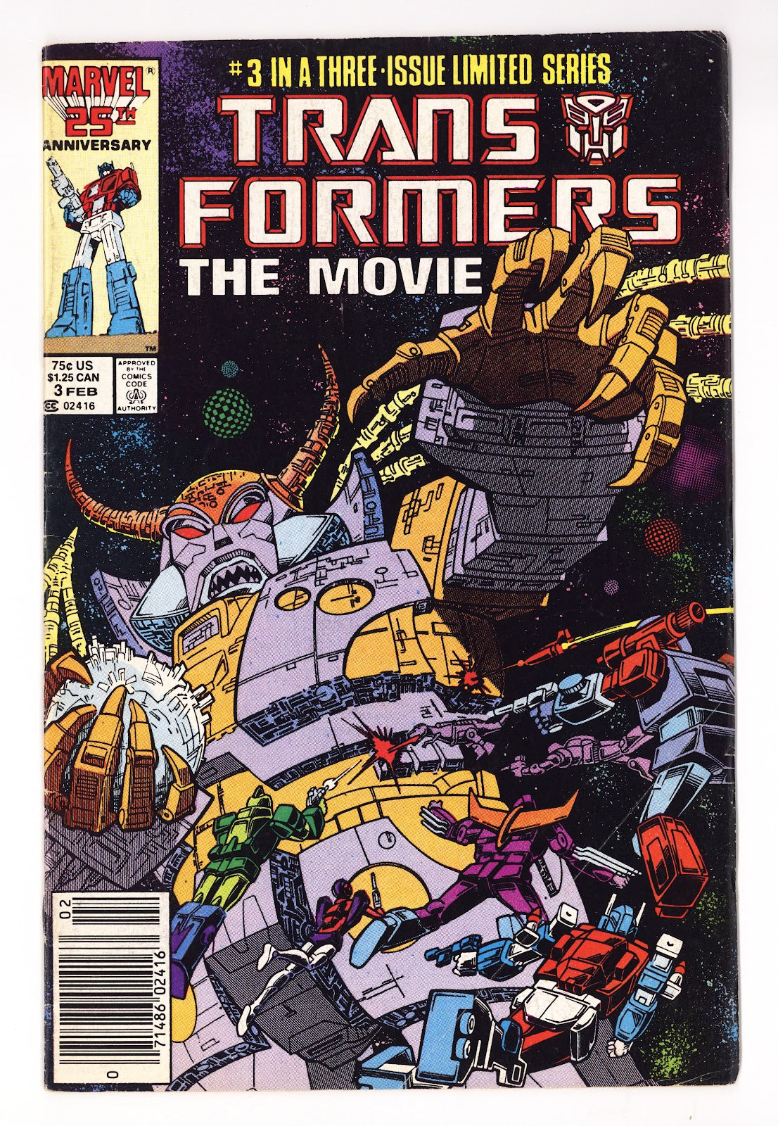 Transformers: The Movie Vol 1 3  Low Grade   (1987)   Newsstand  