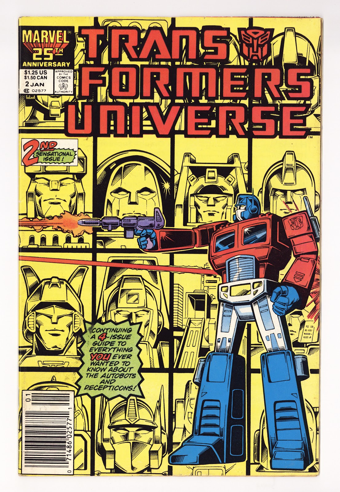 The Transformers Universe Vol 1 2  Low Grade   (1987)   Newsstand  