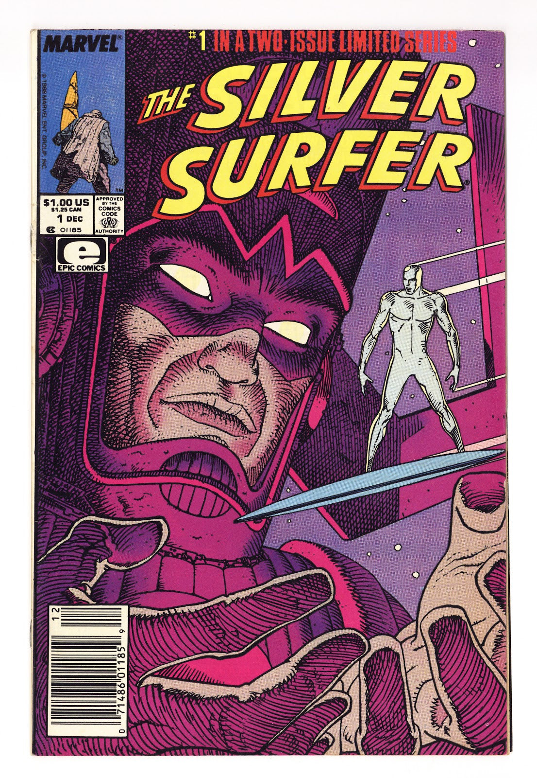 The Silver Surfer Vol 1 1  FN+ (6.5)   (1988)   Newsstand  