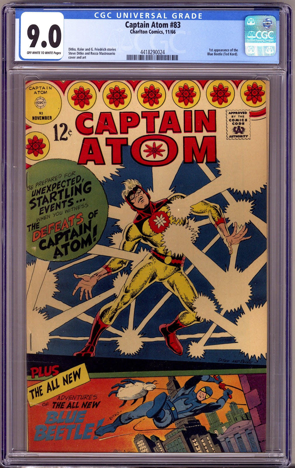 Captain Atom Vol 2 83 CGC 9.0 (VF/NM) (1966) 