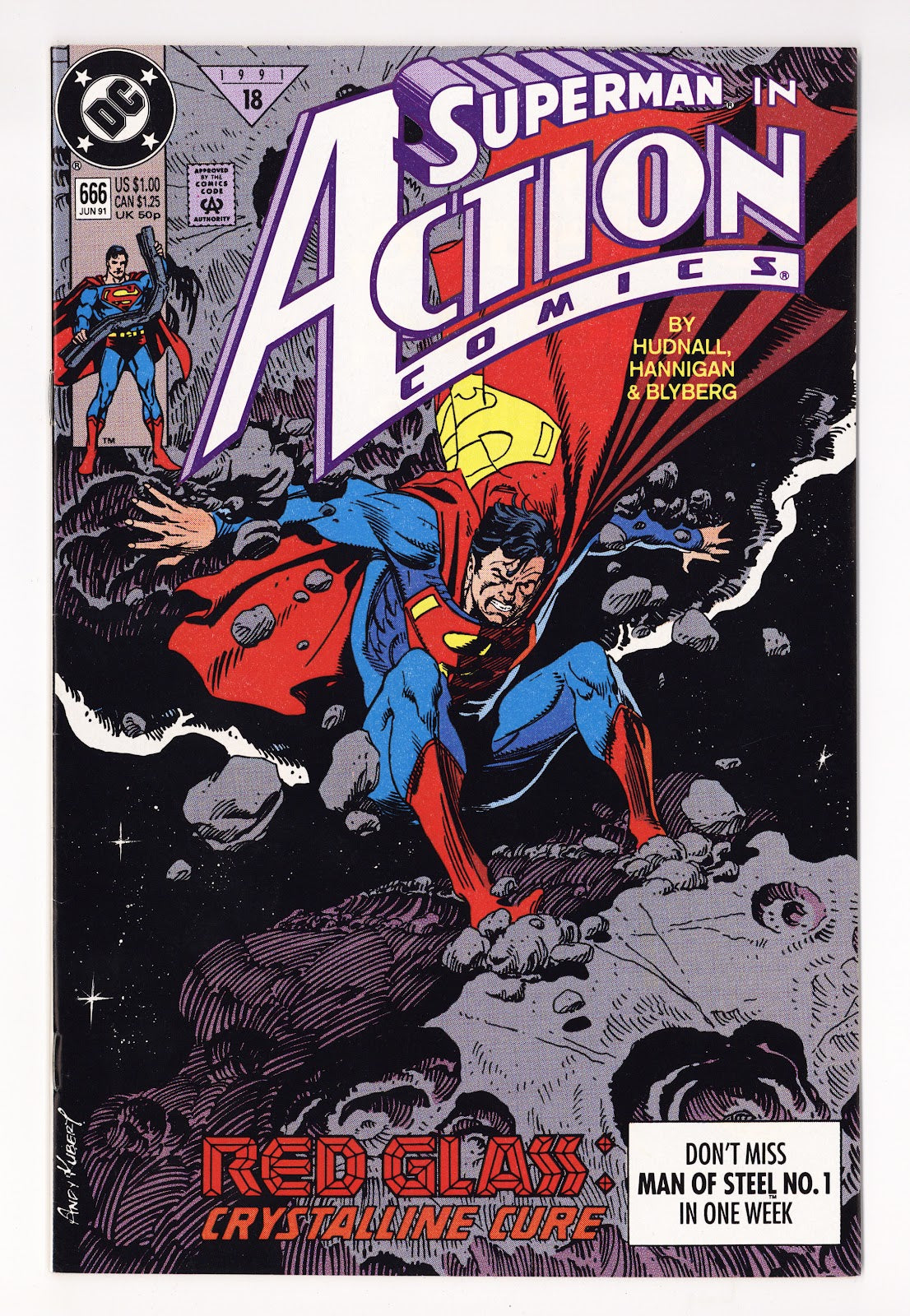 Action Comics Vol 1 666 Mid Grade (1991) 