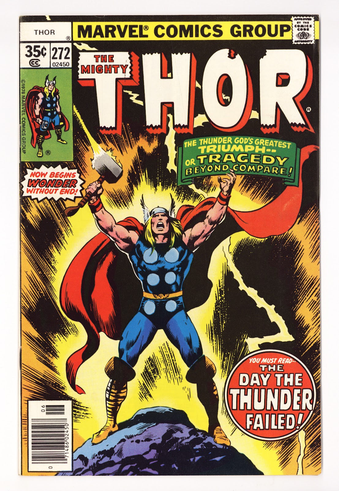 Thor Vol 1 272 High Grade (1978) 