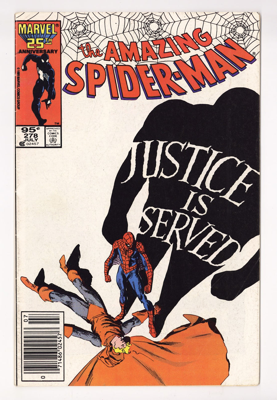 The Amazing Spider-Man Vol 1 278 VG+ (4.5) (1986) Canadian Price Variant 