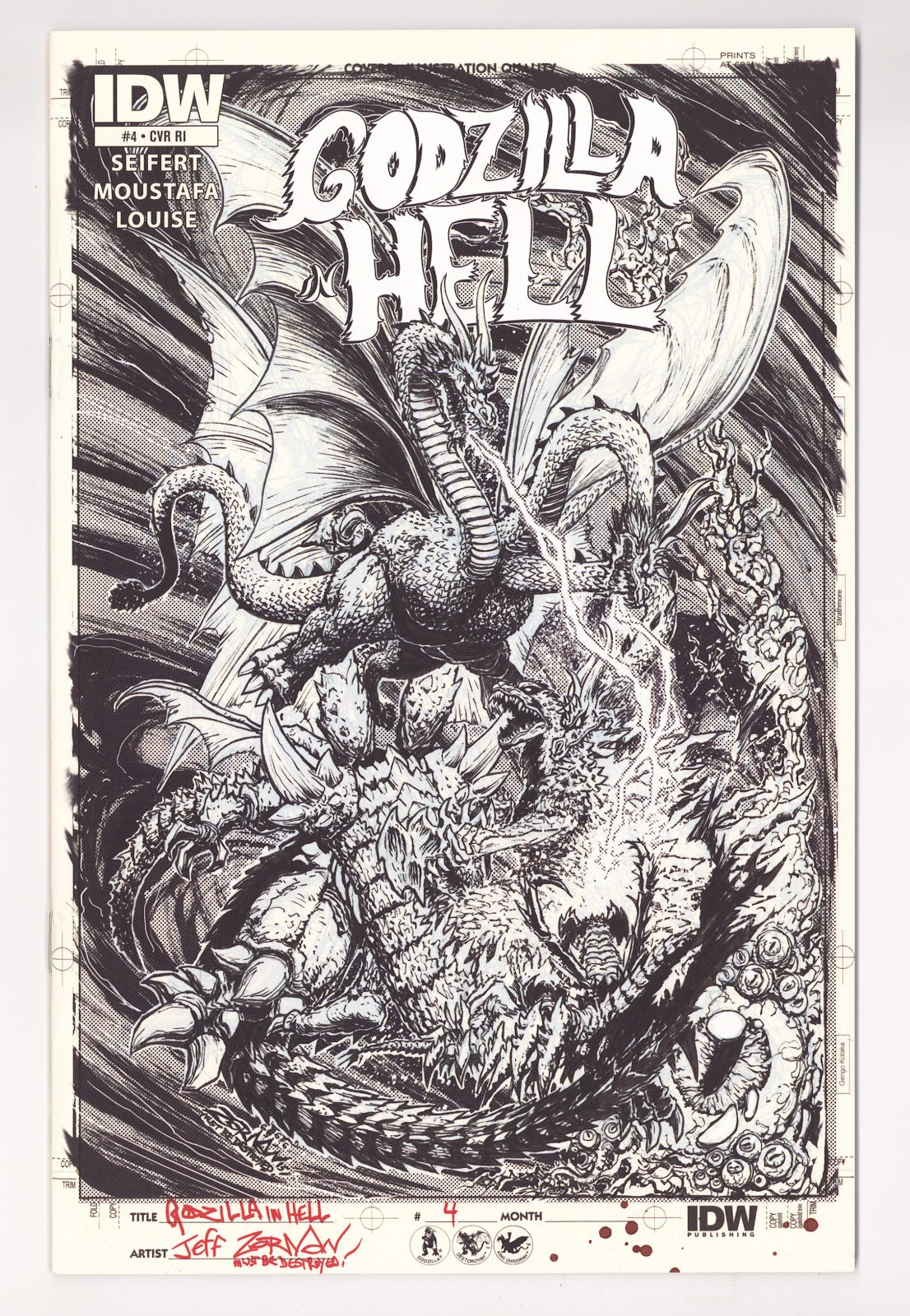 Godzilla: In Hell   4  NM (9.4)   (2015) Zornow   Incentive Variant