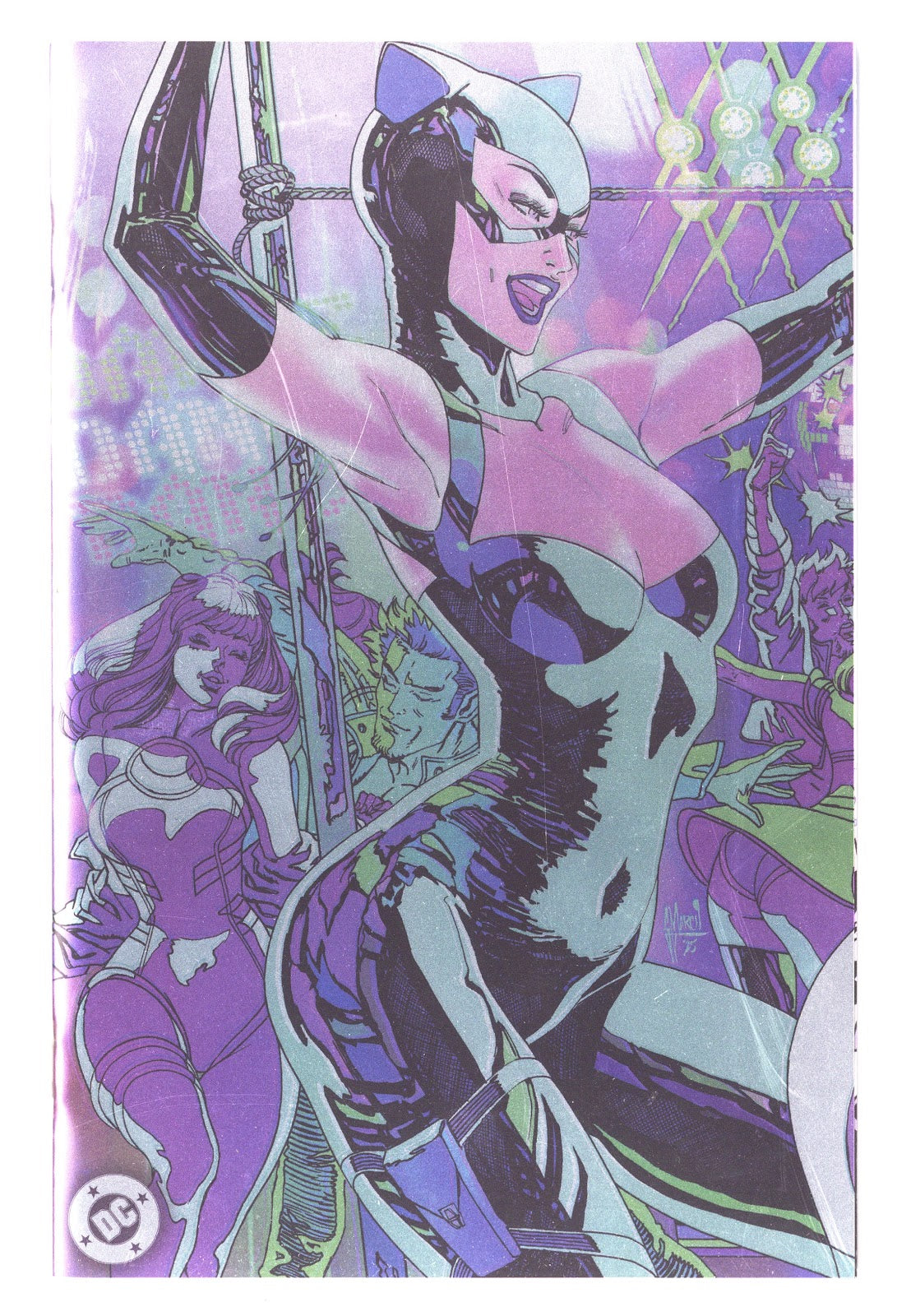 Gotham City Sirens: Unfit for Orbit   1  High Grade   (2025) March Connecting Foil Cardstock  Variant  