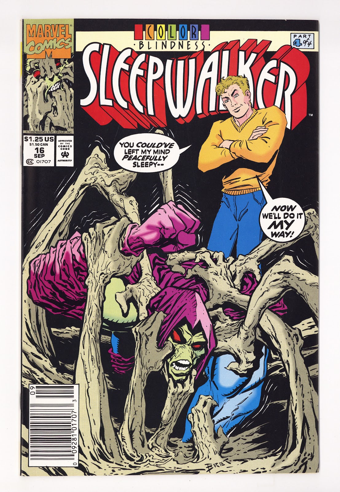 Sleepwalker 16 High Grade (1992) Newsstand 