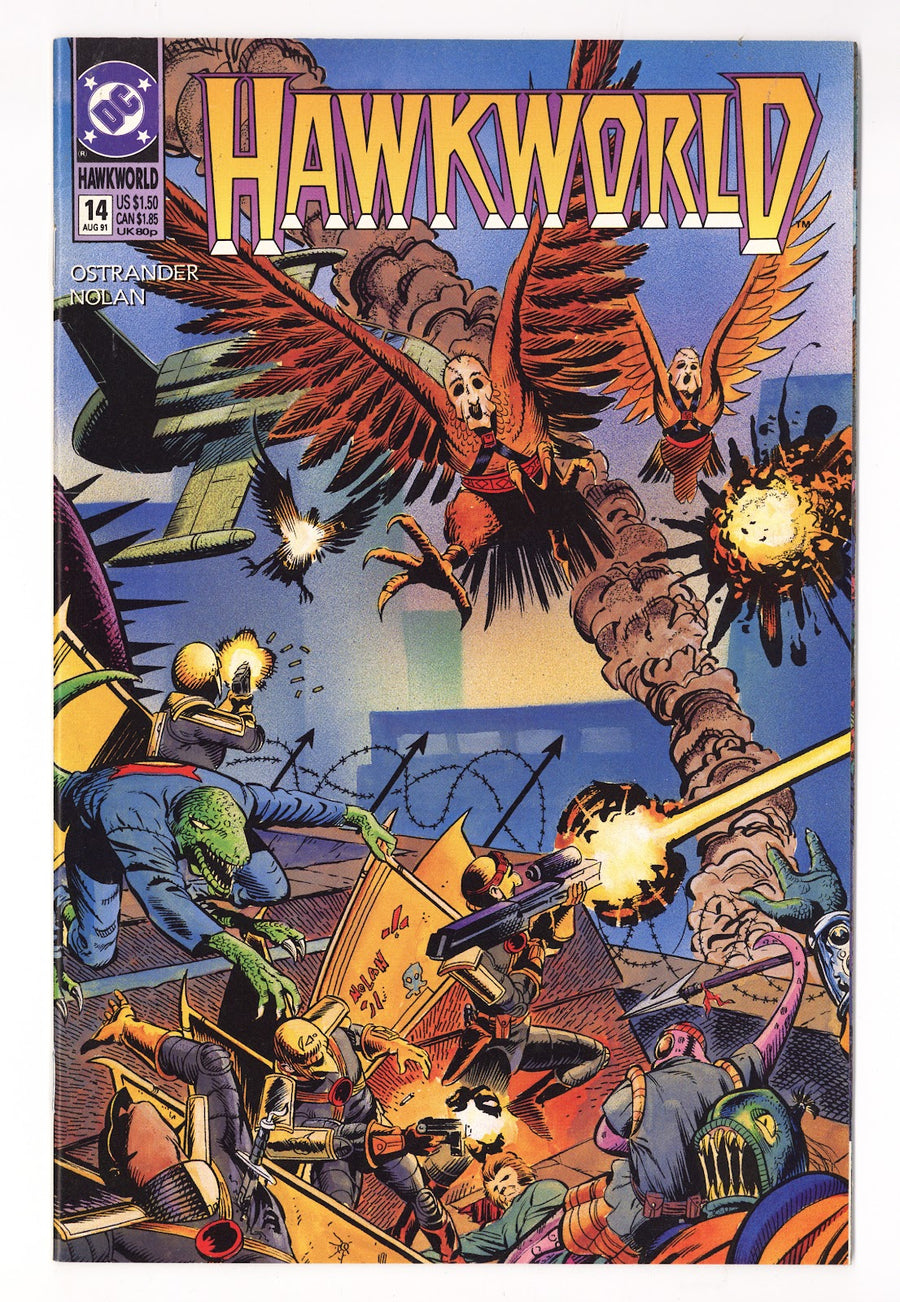 Hawkworld Vol 2 14  Mid Grade   (1991)     