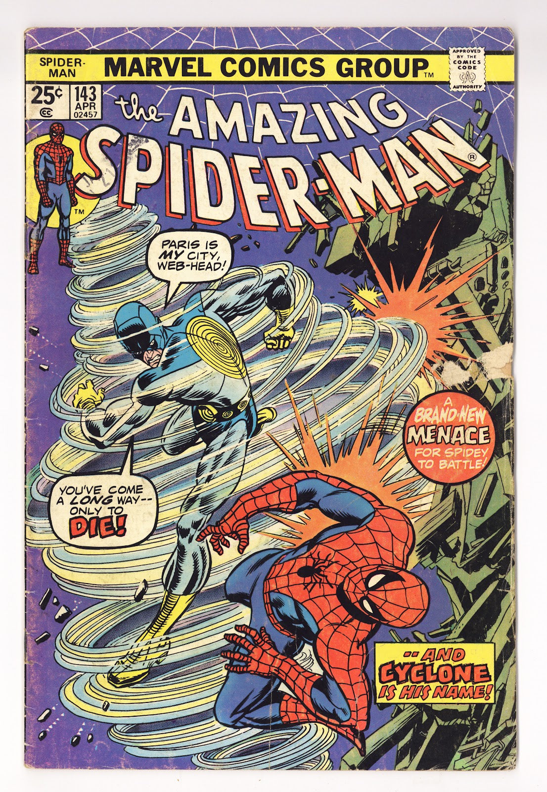 The Amazing Spider-Man Vol 1 143 VG- (3.5) (1975)  