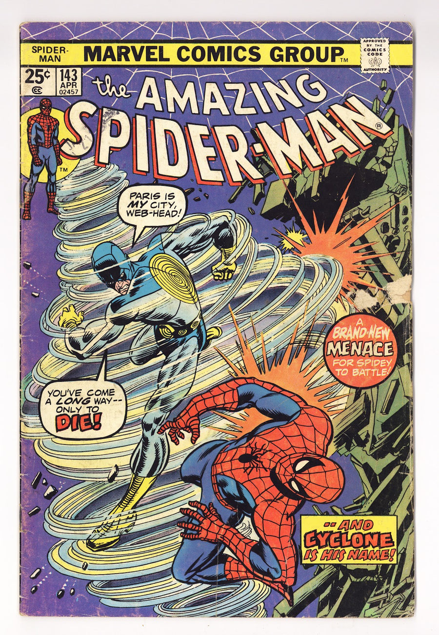 The Amazing Spider-Man Vol 1 143 VG- (3.5) (1975)  