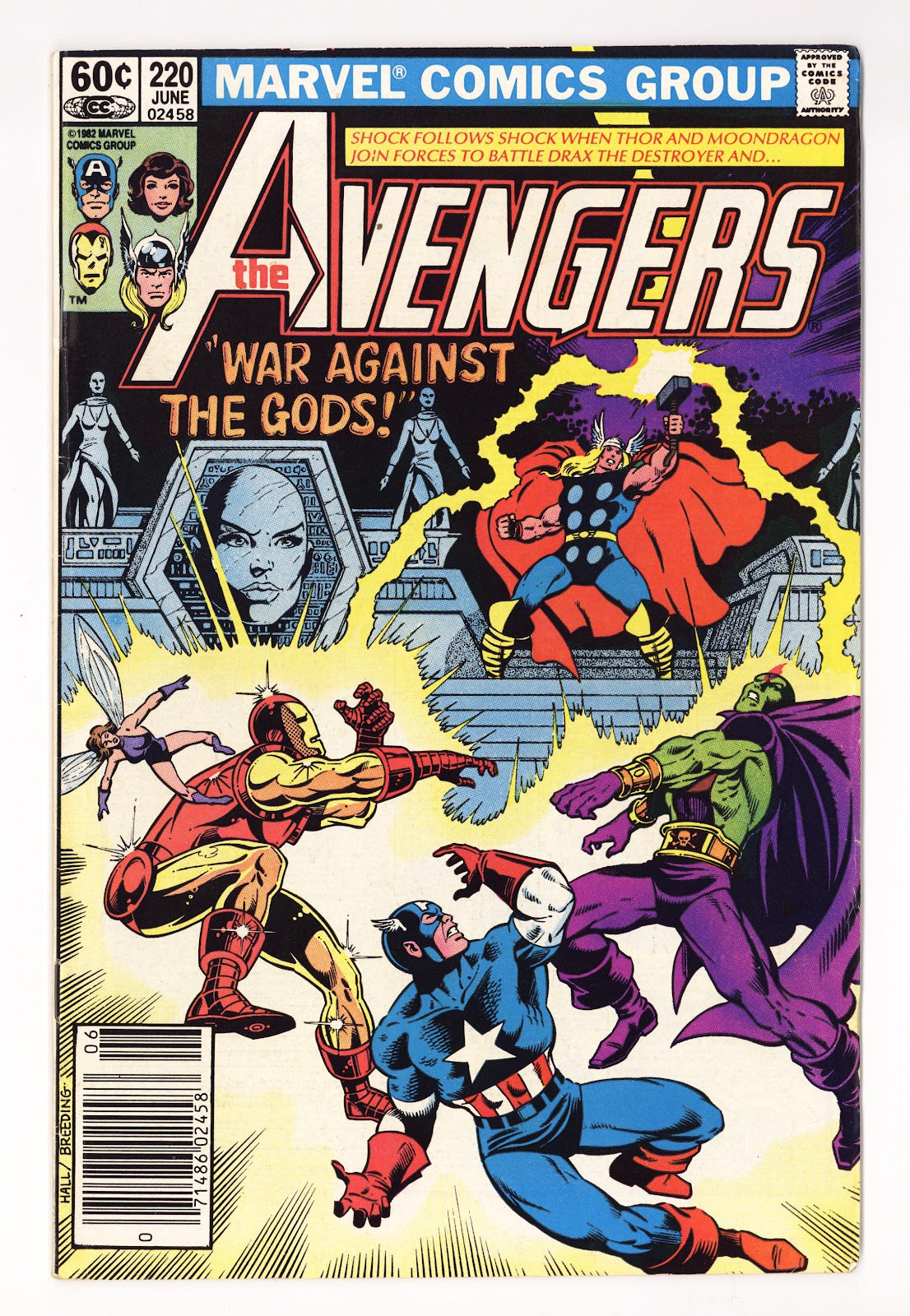 The Avengers Vol 1 220  Mid Grade   (1982)   Newsstand  