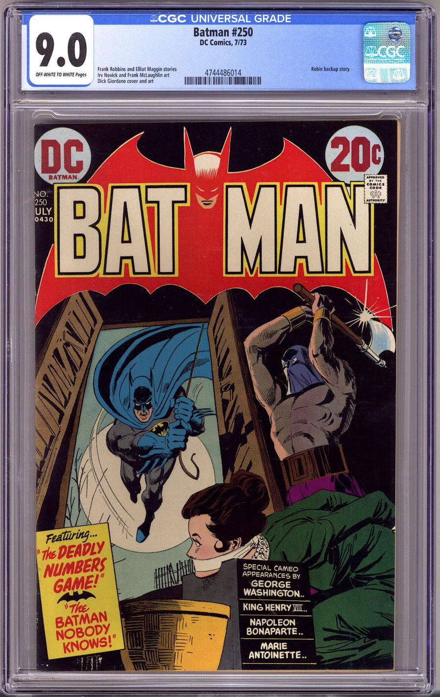 Batman Vol 1 250 CGC 9.0 (VF/NM)   (1973)