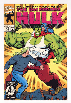 The Incredible Hulk Vol 1 406  High Grade   (1993)