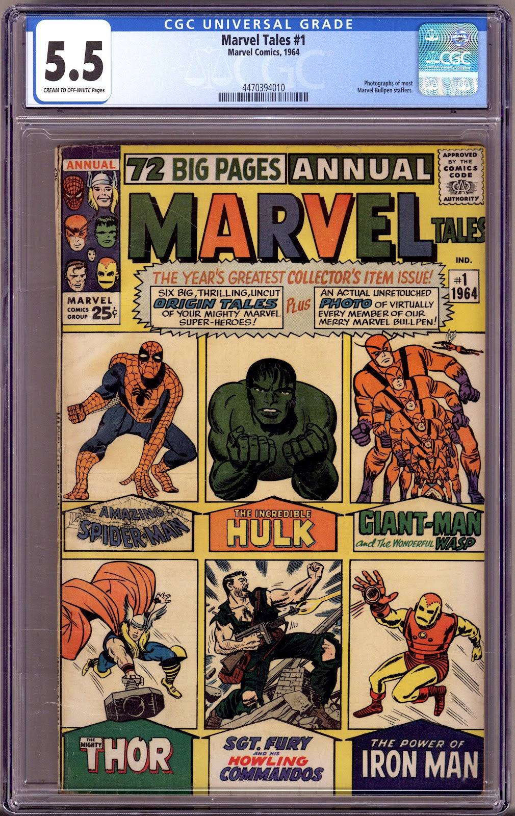 Marvel Tales Annual Vol 2 1 CGC 5.5 (FN-) (1964) 