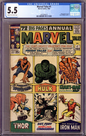 Marvel Tales Annual Vol 2 1 CGC 5.5 (FN-) (1964)
