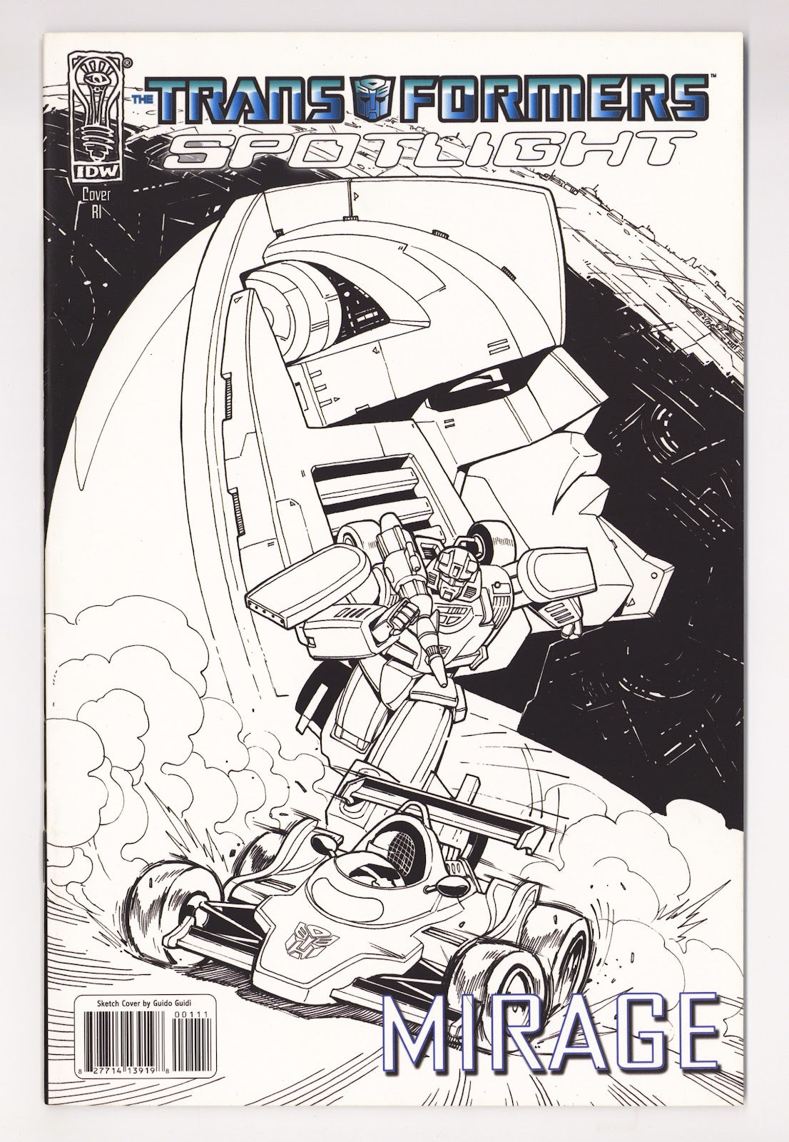 The Transformers Spotlight: Mirage   [nn]  Mid Grade   (2008) Guidi Sketch  Incentive Variant  