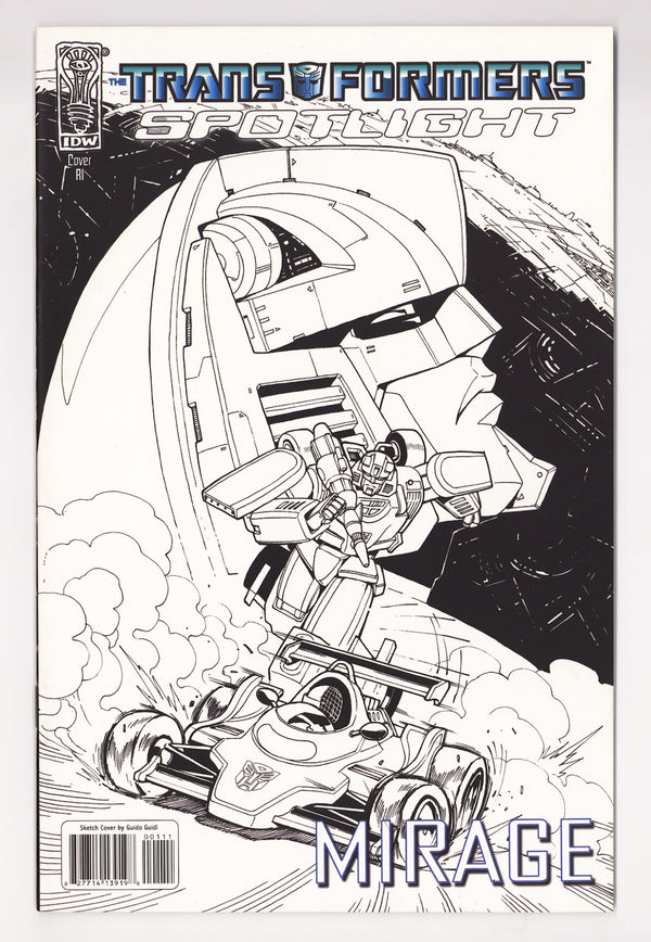 The Transformers Spotlight: Mirage   [nn]  Mid Grade   (2008) Guidi Sketch  Incentive Variant