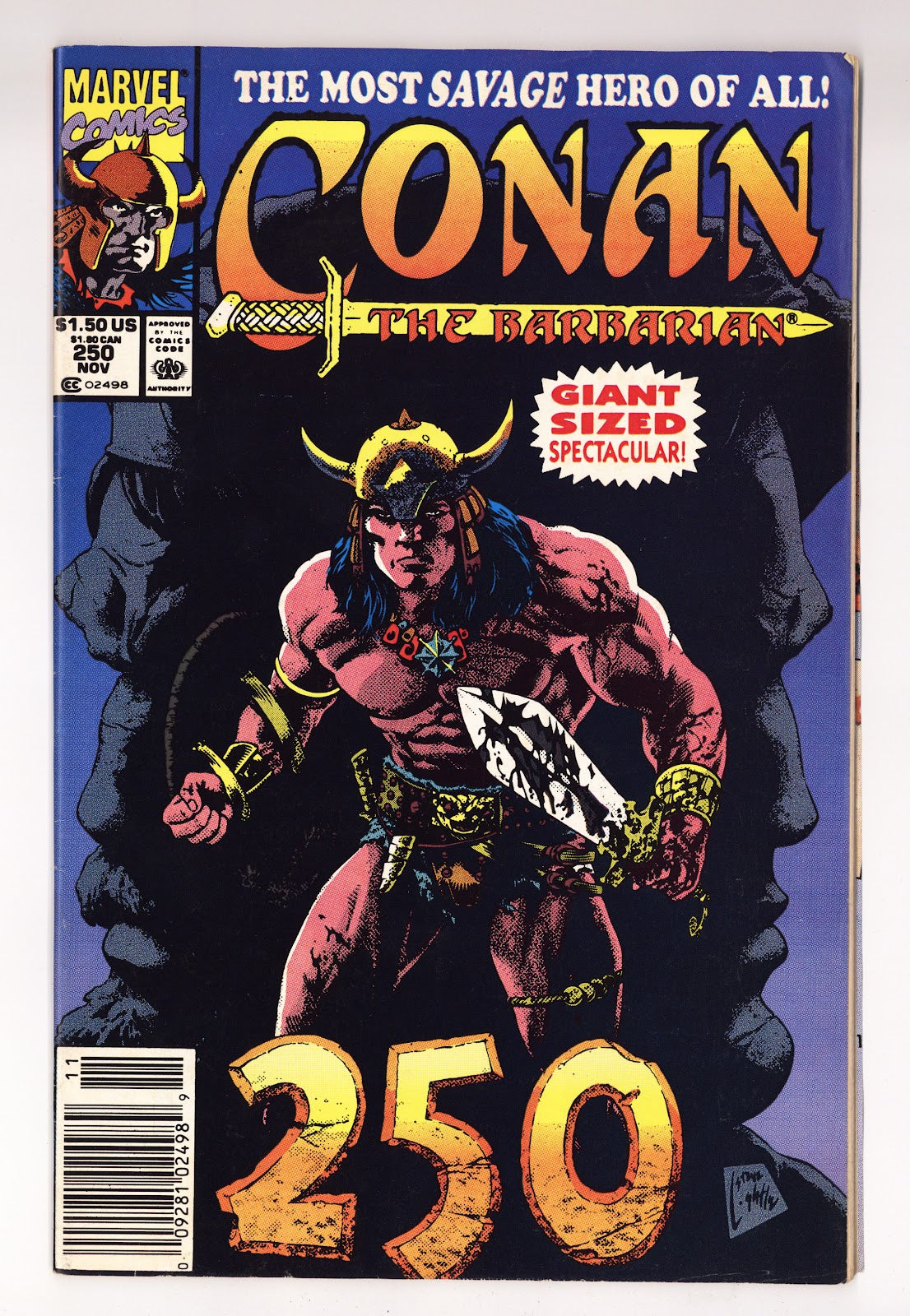 Conan the Barbarian Vol 1 250  Mid Grade   (1991)   Newsstand