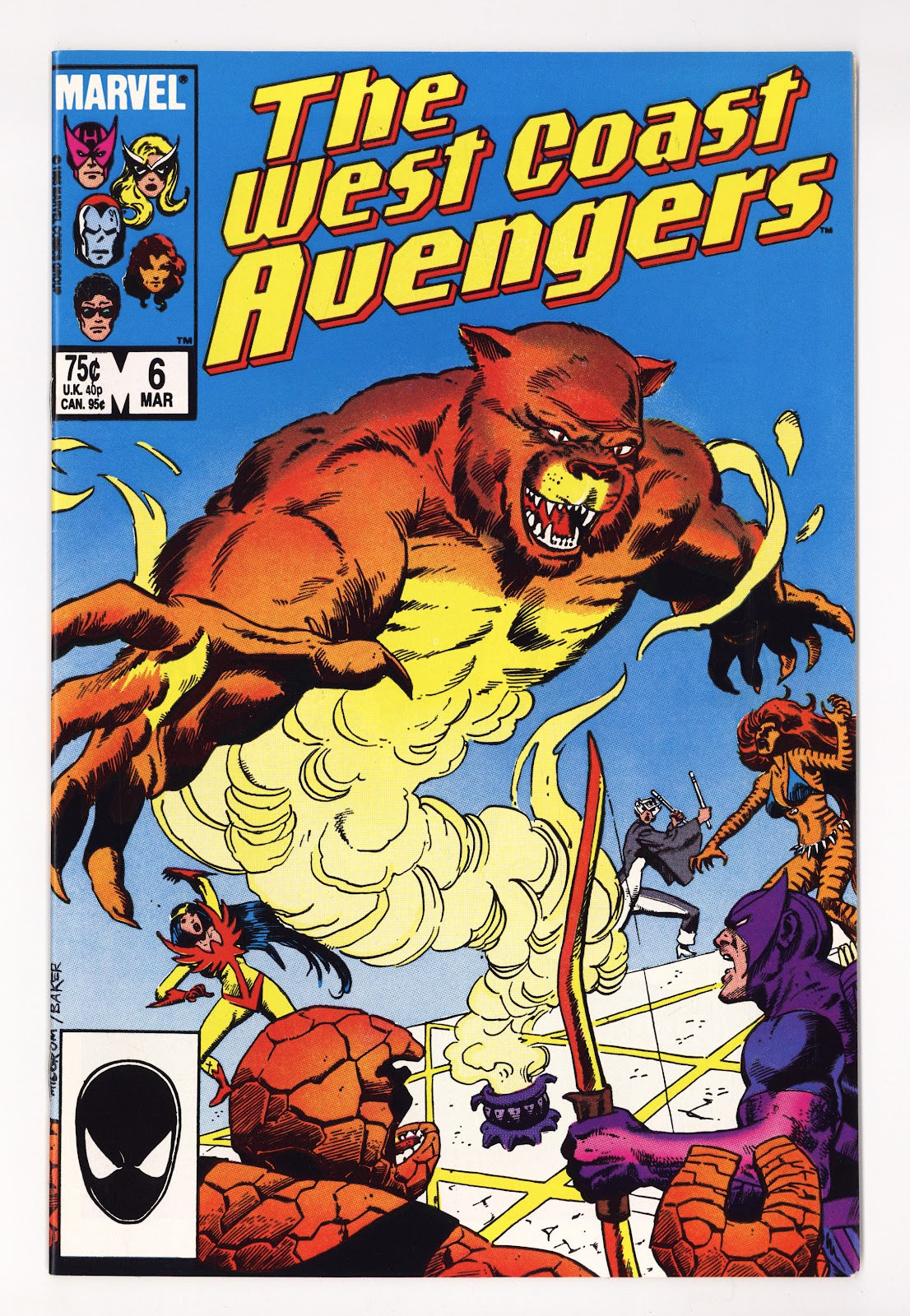 West Coast Avengers Vol 2 6  High Grade   (1986)   Direct  
