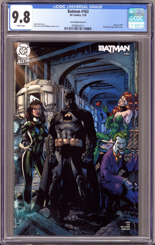 Batman Vol 3 163 CGC 9.8 (NM/M)   (2026) Lee   Variant