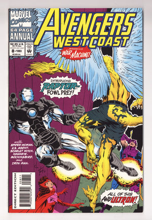 Avengers West Coast Annual Vol 2 8  High Grade   (1993)   Direct Edition