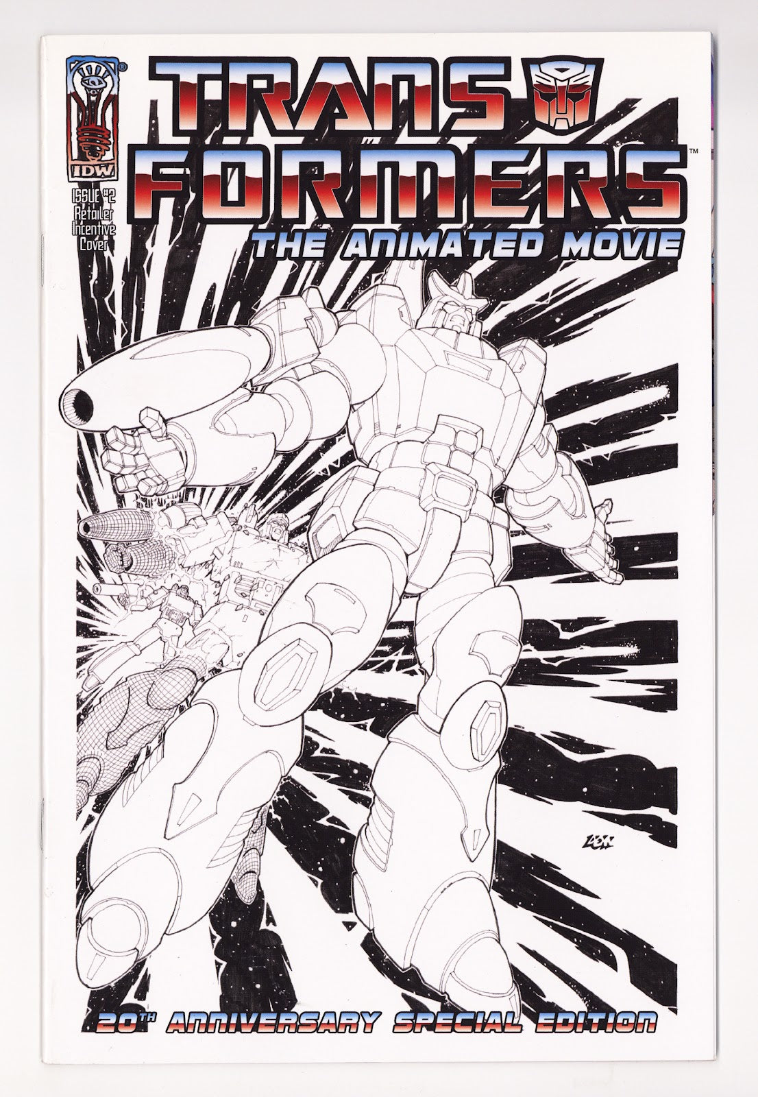The Transformers: The Animated Movie   2  Mid Grade   (2006) Figueroa Sketch  Incentive Variant  