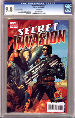 Secret Invasion Vol 1 3 CGC 9.8 (NM/M) (2008) Rubi Dynamic Forces Variant